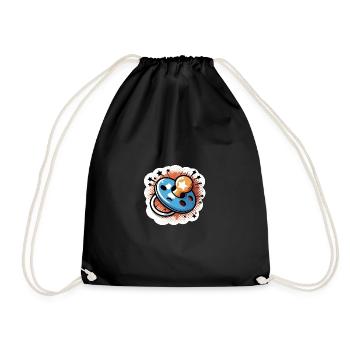 Baby Pacifier - Drawstring Bag - black - Front