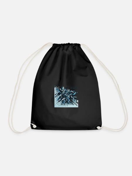 Season's Greetings - Drawstring Bag - black