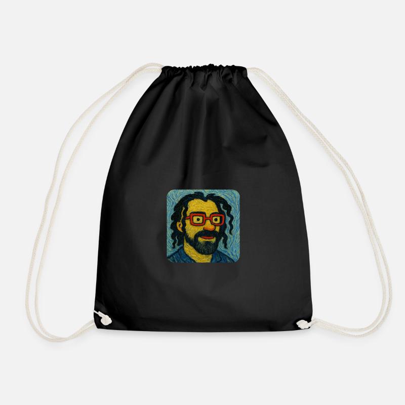 Vincent van Onkel - Drawstring Bag - black