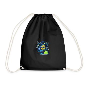 Sneaky Atom Vibes - Physics and Chemistry Design - Drawstring Bag - black - Front