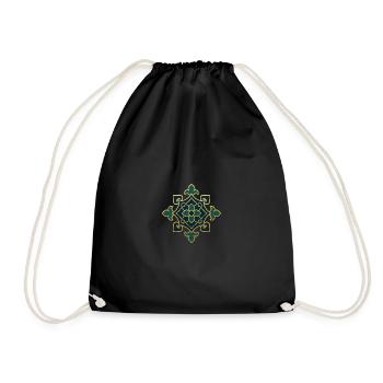 Orientalisches Muster - Turnbeutel - Schwarz - Vorne
