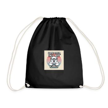Panda Gaming Chill Out T-Shirt - Drawstring Bag - black - Front