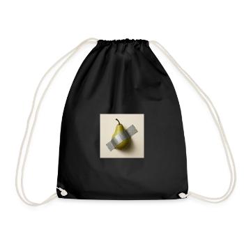 Abstract Pear Metaphorical Artwork - Drawstring Bag - black - Front