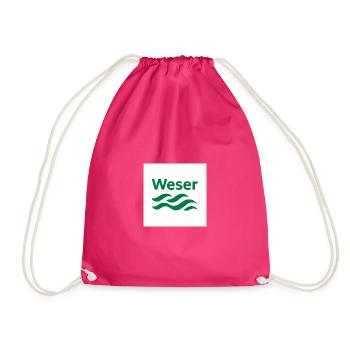 Weser vert blanc - Sac de sport léger - fuchsia - Devant