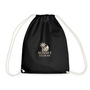 Sunset Club 66 - Exclusive Edition - Drawstring Bag - black - Front