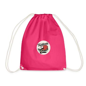 Raquette de tennis de table rétro - Sac de sport léger - fuchsia - Devant