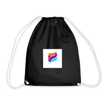 Ruban coloré forme abstrait - Sac de sport léger - noir - Devant