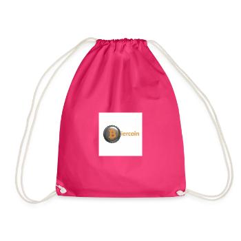 BierCoin Bitcoin Logo - Turnbeutel - Fuchsia - Vorne