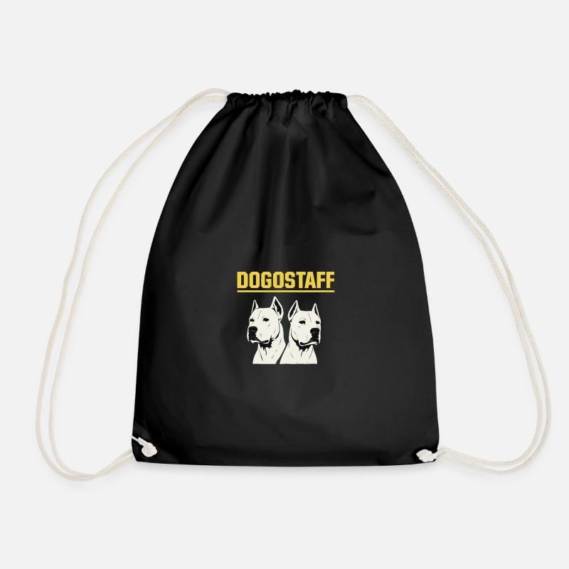 DOGOSTAFF Doppelhunde Grafik - Turnbeutel - Schwarz