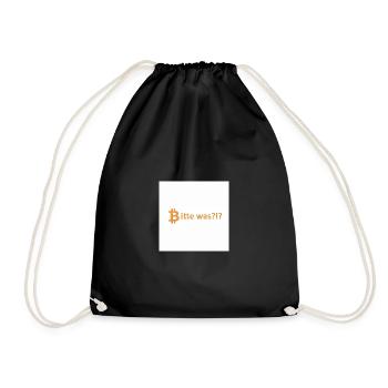 Please what?!? Bitcoin Orange - Drawstring Bag - black - Front