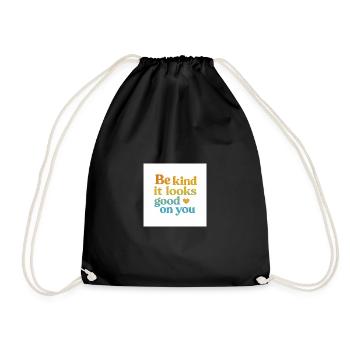 Soyez gentil - cela vous va bien - Sac de sport léger - noir - Devant
