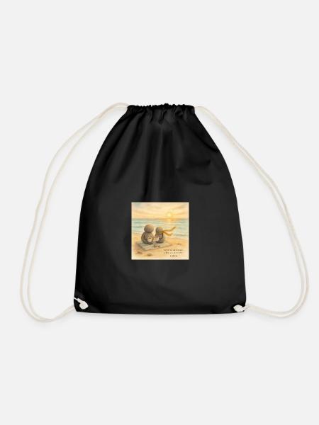 Sea Breeze Coffee Companions - Drawstring Bag - black