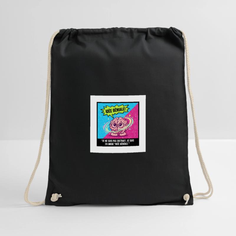 Awesome Idea Brain Pop Drawstring Bag