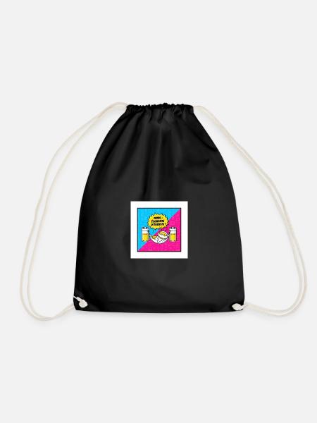 Hammock Power Saving Mode - Drawstring Bag - black