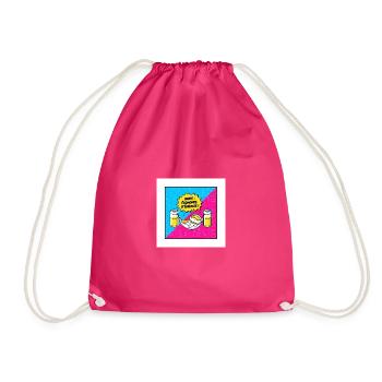 Energiesparmodus der Hängematte - Turnbeutel - Fuchsia - Vorne
