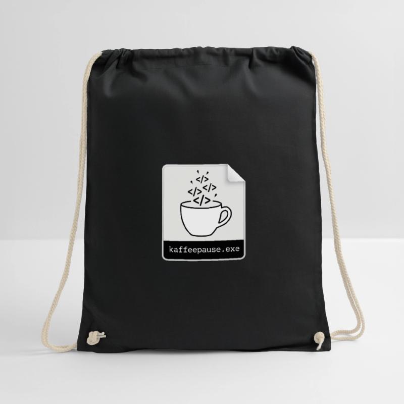 Kaffeepause.exe - IT Programmieren Informatik Code Turnbeutel