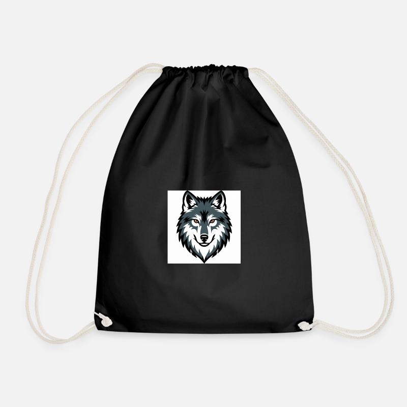 Wolf Graphic Emblem - Turnbeutel - Schwarz