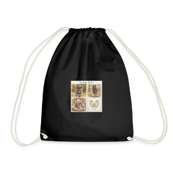 T-shirt cadeau de maman berger allemand sable - Sac de sport léger - noir - Devant