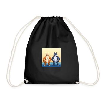 Collection de dessins animés GIDAGI Fitness - Sac de sport léger - noir - Devant
