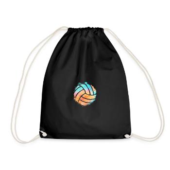 Beachvolleyvall Volleyball - Drawstring Bag - black - Front