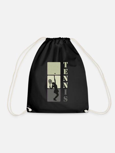 Tennis tennis de tennis cadeau - Sac de sport léger - noir