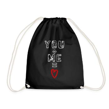 tu m'aimes amour saint valentin lettrage d'amour - Sac de sport léger - noir - Devant