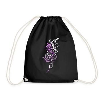 Tattoo element vector tattoo tribal tattoos - Drawstring Bag - black - Front