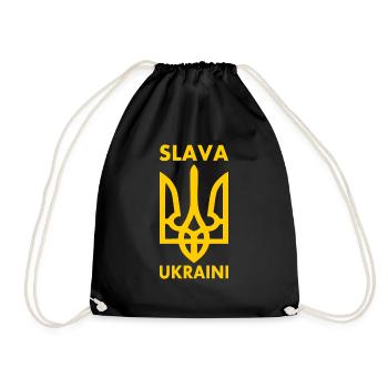 Ukraine - Turnbeutel - Schwarz - Vorne