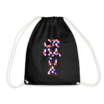 Croatie croate Hrvatska croates vatreni kuna hrv - Sac de sport léger - noir - Devant