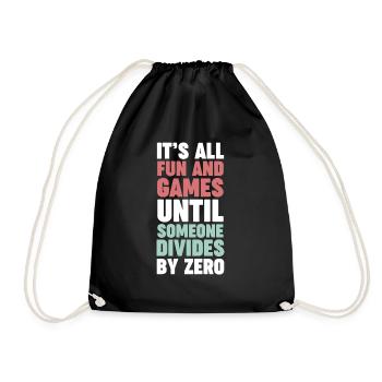 Nerd des mathématiques jusqu’à ce que quelqu’un divise par zéro - Sac de sport léger - noir - Devant