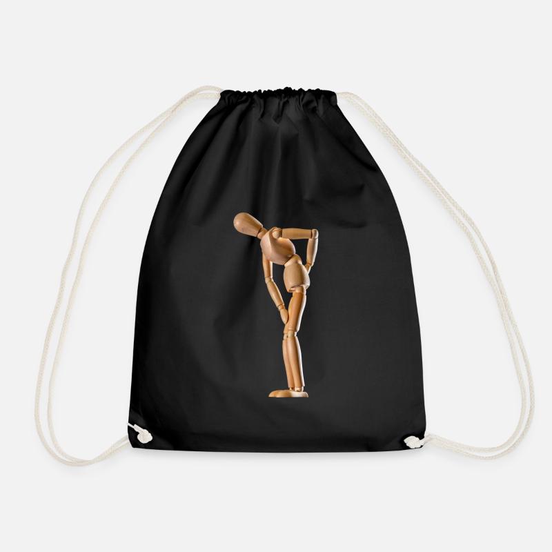 Backache - Drawstring Bag - black
