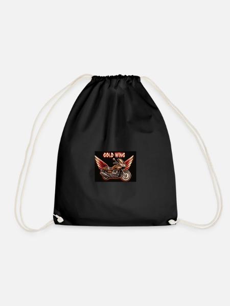 Goldwing Geschenk Geschenkidee - Turnbeutel - Schwarz
