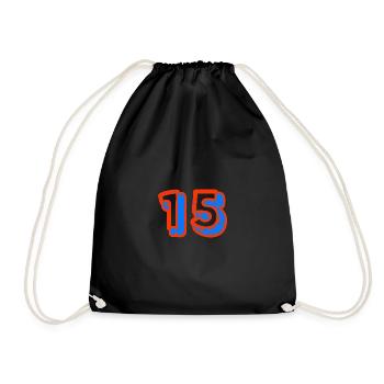 15. 15 YEARS. 15th ANNIVERSARY. 15 YEAR ANNIVERSARY. - Drawstring Bag - black - Front