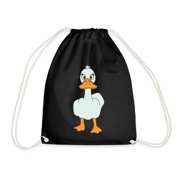 Drôle de majeur canard - Sac de sport léger - noir - Devant