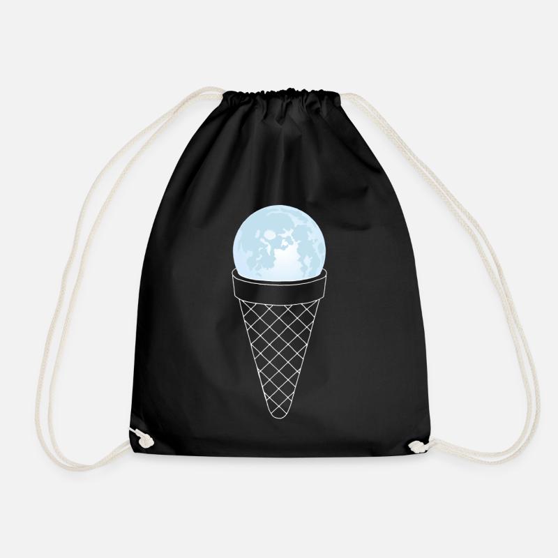 Eis vom Mond - Turnbeutel - Schwarz