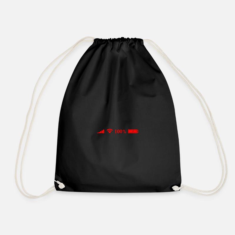 Wi-Fi - Drawstring Bag - black