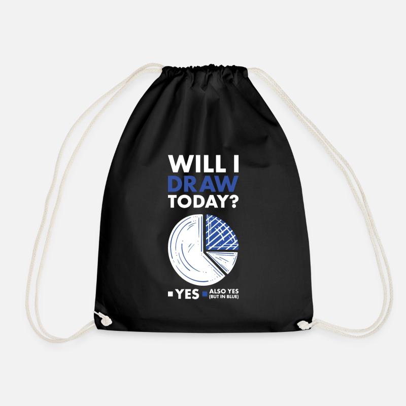 Drawer Will I Dance Today - Drawstring Bag - black