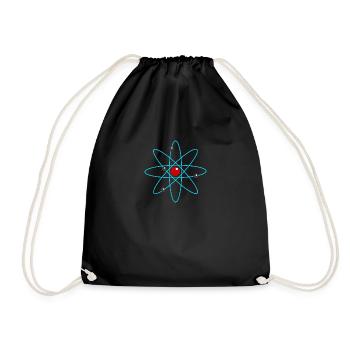 atom - Drawstring Bag - black - Front