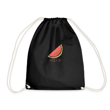 Melon - Turnbeutel - Schwarz - Vorne