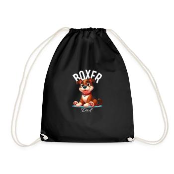 Boxer Dad - Drawstring Bag - black - Front