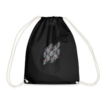confetti,colorful,dots,abstract - Drawstring Bag - black - Front