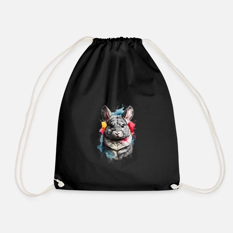 Chinchilla - Turnbeutel - Schwarz