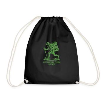 Je ne sais pas trop où je vais mais je suis Gay Frog - Sac de sport léger - noir - Devant