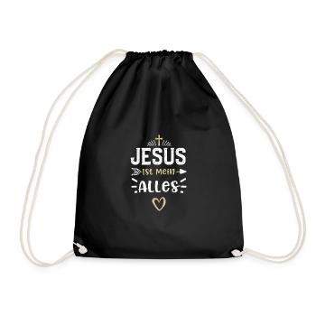 Jésus est mon Tout - Jésus - Sac de sport léger - noir - Devant