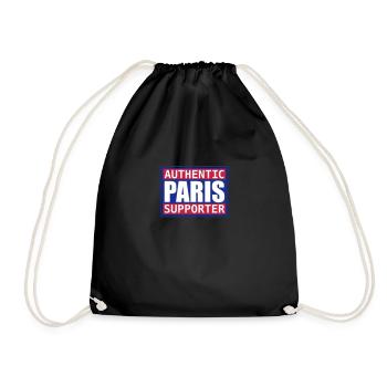 Paris Authentic bear - Drawstring Bag - black - Front