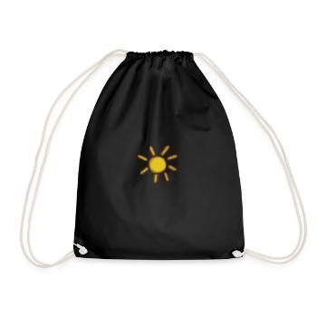 Idée cadeau soleil d'été - Sac de sport léger - noir - Devant