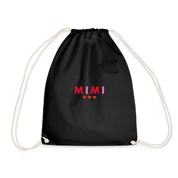 MIMI - Drawstring Bag - black - Front