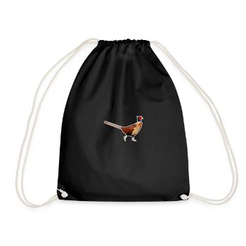 Motif faisan Forêt-Noire - Sac de sport léger - noir - Devant
