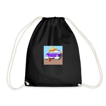 Freddie the car - Drawstring Bag - black - Front