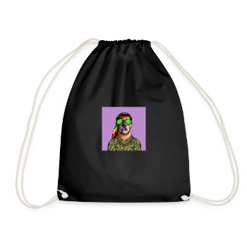CRYPTO CLUB - Drawstring Bag - black - Front